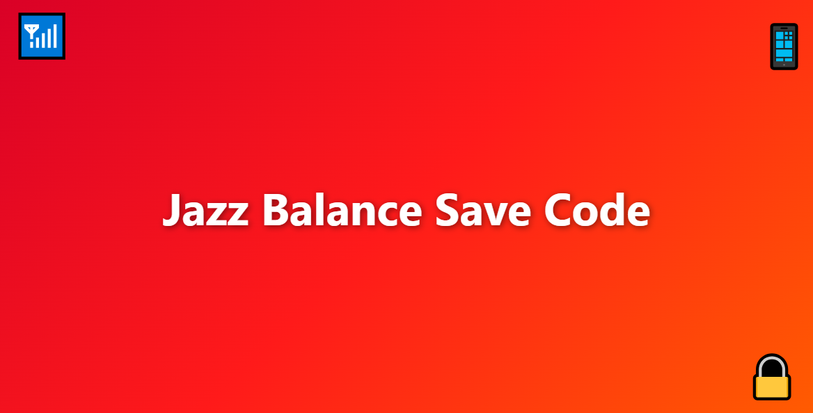 Jazz Balance Save Code