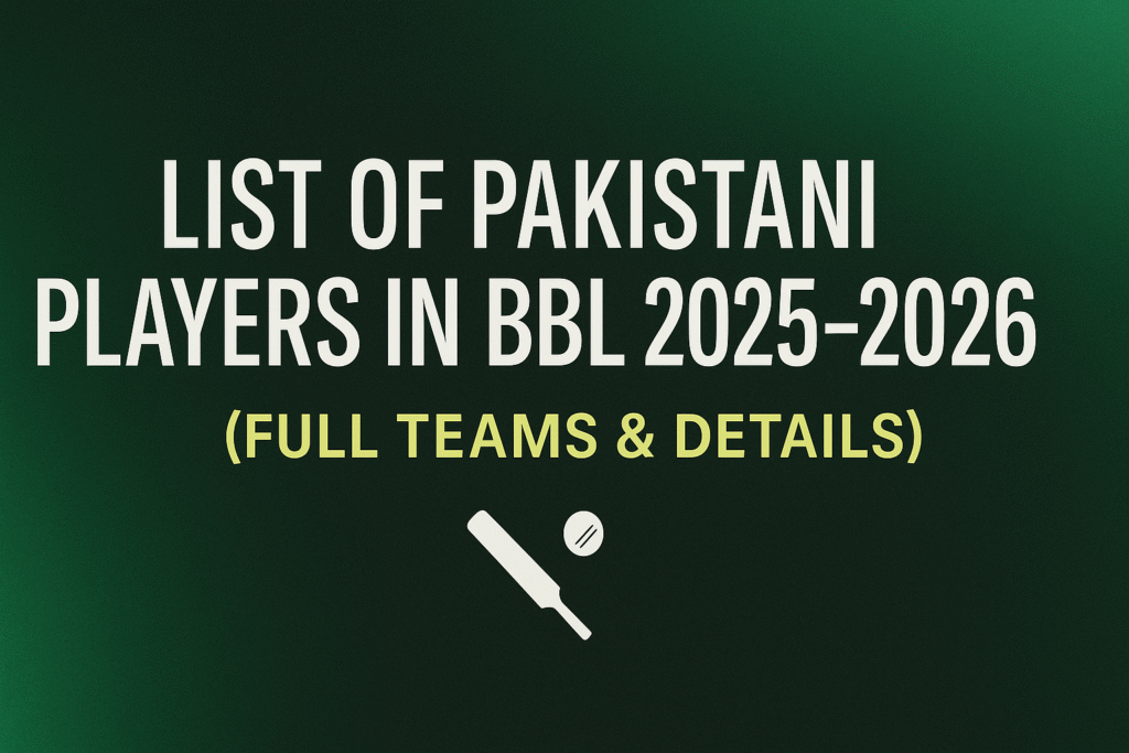 bbl pakistani players
